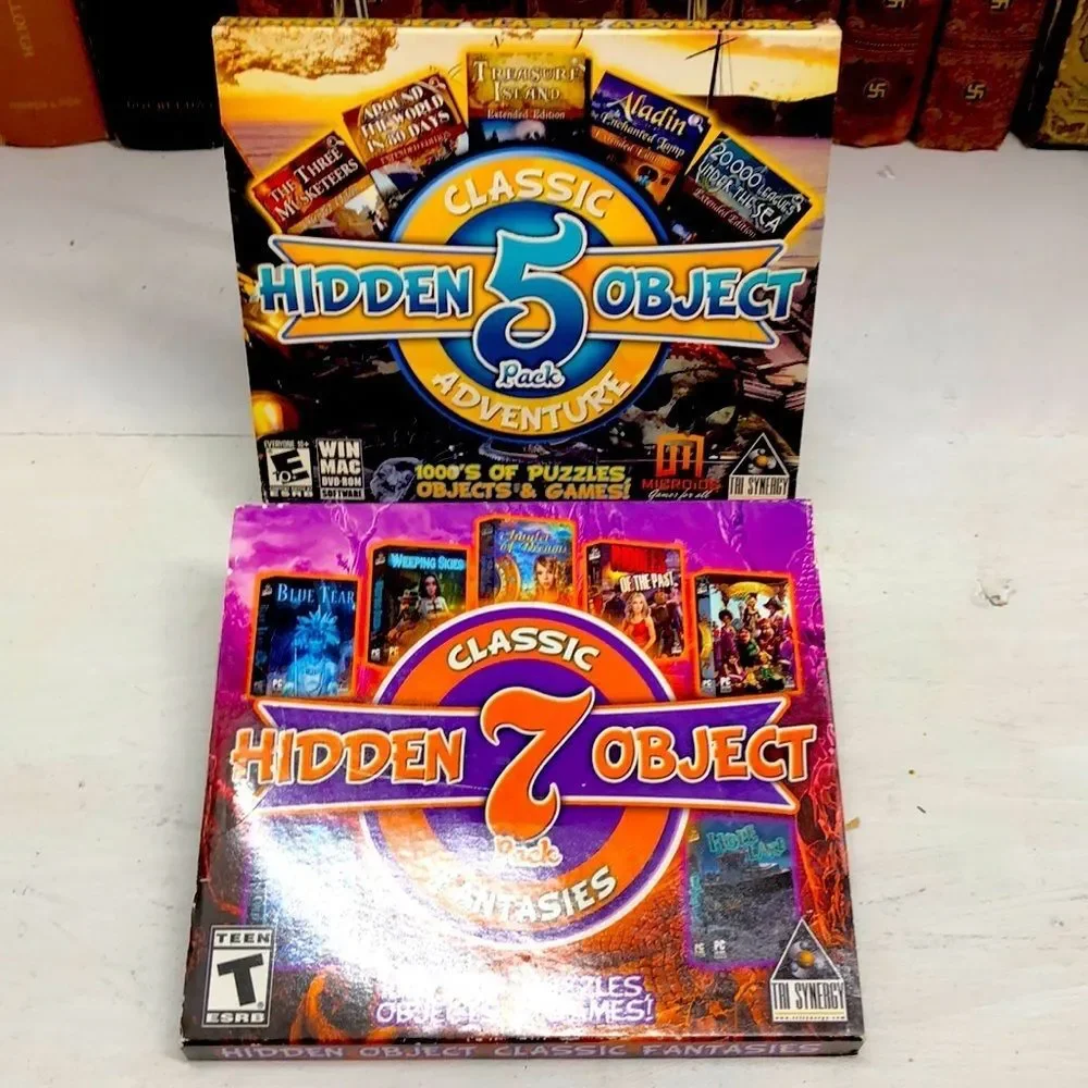 O563 Hidden Objects 5 & 7 Y2K PC Games 2 Pack